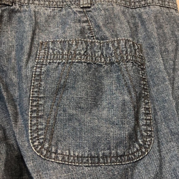 Dockers mid-rise curvy capris Women's 12 lightweight denim jean 100% cotton EUC - Picture 8 of 11